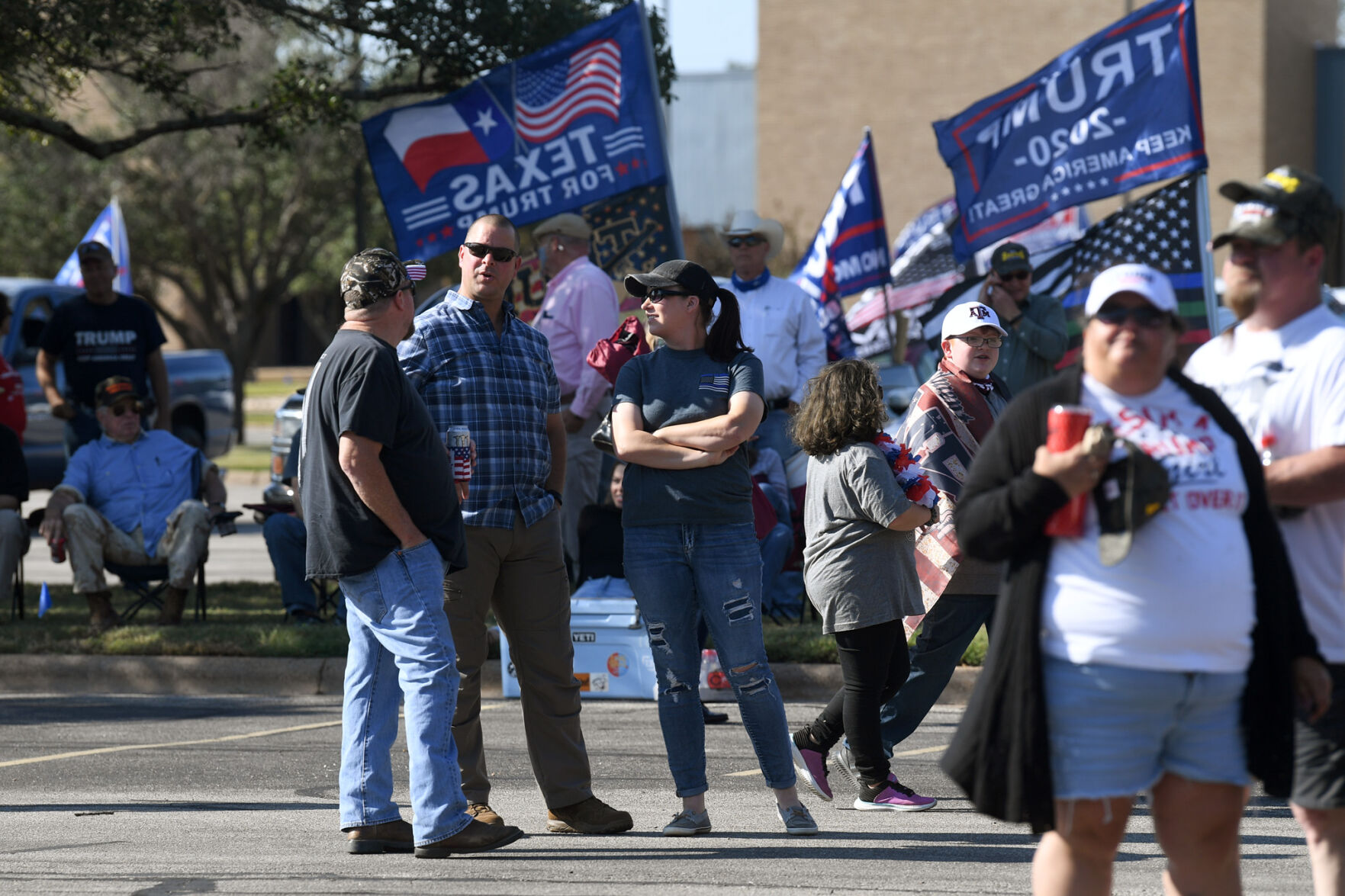 Back the Blue first responders rally